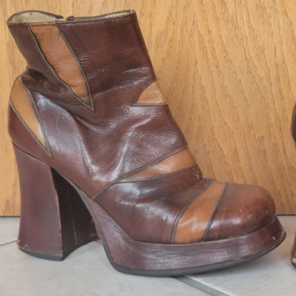 100% Real Leather Vintage Boots